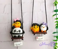 آویز ماشین پاندا و جوجه