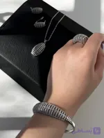 سرویس تراش جواهری برند NYH | آبکاری رادیوم نقره رنگ ثابت