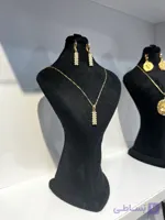 نیم ست فول نگین تراشه fashion | رنگ ثابت | زنجیر ژوپینگ درجه ۱