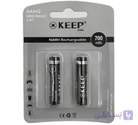 باتری نیمه قلمی ریشارژ 2 عددی کیپ 700mAh