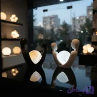 آباژور عاشق و معشوق با گوی ۱۲ (چراغ خواب)