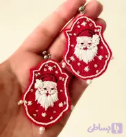 گوشواره گلدوزی نوئل چیک
