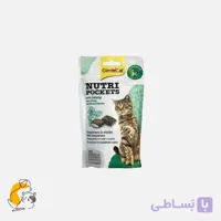 تشویقی مکمل گربه نوتری پاکت جیم‌کت با طعم کت‌نیپ و مولتی‌ویتامین (۶۰ گرم)