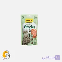 تشویقی گربه مینی استیکس جیم‌کت با طعم سالمون و کینوا (۵۰ گرم)
