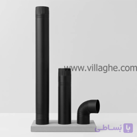 لوله بخاری ضخیم مشکی نسوز 1متری