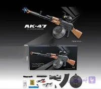 اسباب‌بازی تفنگ AK47 شارژی مدل خشاب گرد - فروشگاه بیر شاپ