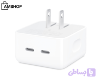 شارژر اپل 35 وات مدل Dual USB-C Port اصلی