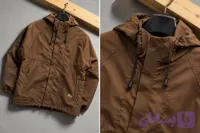 کاپشن بارانی باکسی مردانه نازک کلاه‌دار ضدآب RJ | قهوه‌ای (شکلاتی)، مشکی، سرمه‌ای، کرم، طوسی روشن