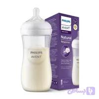 شیشه شیر اورجینال فیلیپس اونت مدل SCY906/01 Natural Response ظرفیت 330 میلی‌لیتر
