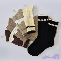 جوراب ساق بلند موهر پشمی طرحدار زنانه