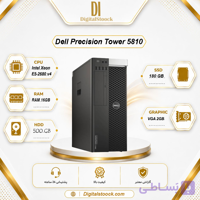 کیس ورک‌استیشن Dell Precision 5810 Tower | Xeon E5-2680 v4 | رم 16GB | SSD 180GB + HDD 500GB | گرافیک 2GB