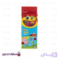 آبرنگ ۱۲ رنگ بیضی کوچک آریا مدل 5003