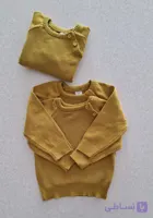 بلوز بافت بچهگانه وارداتی یقه گرد
