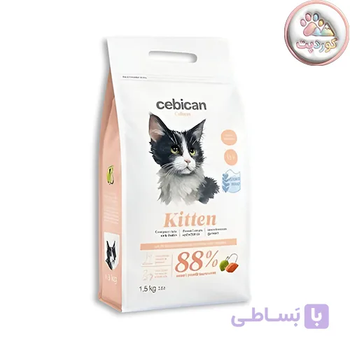 غذای خشک بچه گربه سبیکن کاسمو کیتن Cebican Cosmo Kitten 1.5kg