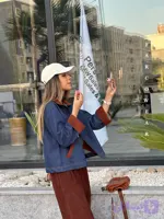 کت جین ایفل سورمه ای 027