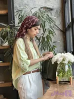 شومیز لینن تابستونی خنک زنانه مدل آلما کد 070
