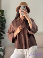 شومیز باکسی زنانه مدل بیسیک آیناز