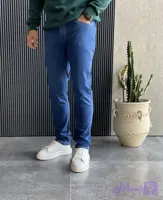 شلوارجین راسته رگولار آبی کاربنی