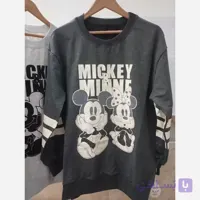 بلوز ملانژ زنانه گلکسی شیک یقه گرد