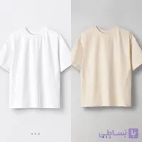 تیشرت سفید و کرم Aku