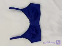سوتین زنانه آبی کاربنی فنر دار| راحت، سبک و مناسب استفاده روزانه کد ۲۴۱۴