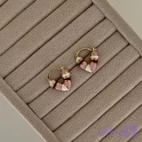 گوشواره قلب رنگی