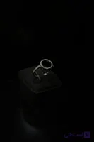 انگشتر نقره دخترانه قلب بنفش عیار۹۲۵ خارجی