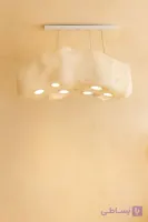 لوستر پاپیه ماشه طرح ابر