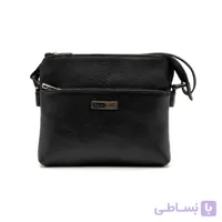 کیف دوشی زنانه مدل آنیل تمام چرم گاوی چاپ فلوتر