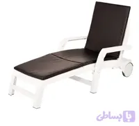 تشک چرمی تخت کنار استخر سه تیکه