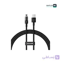 کابل لایتنینگ فست شارژ 2.4 آمپر باسئوس Gem P10373003111 طول 1 متر