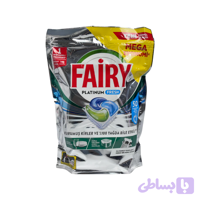 قرص ماشین ظرفشویی فیری مدل Platinum Fresh بسته 50 عددی