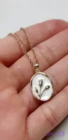 گردنبند مینا کاری استیل