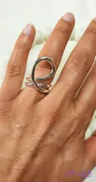 انگشتر آبکاری نقره سایز 6