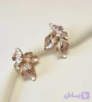 گوشواره گل میناکاری - بدلیجات و اکسسوری زیباکس