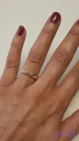 انگشتر رادیوم فری سایز با سنگ های صورتی - بدلیجات و اکسسوری زیباکس
