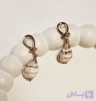 گوشواره صدف طبیعی کد یک