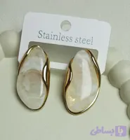 گوشواره طرح سنگ با میخ ضد حساسیت