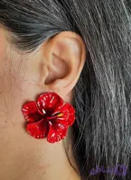 گوشواره گل رنگی - بدلیجات و اکسسوری زیباکس