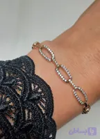دستبند سنگ کاری ژوپینگ با قفل اضافی جهت تنظیم سایز