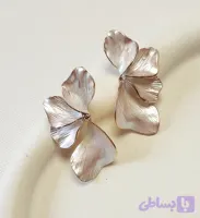 گوشواره نیم گل میناکاری کاری
