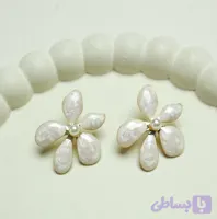 گوشواره میناکاری میخ نقره رنگ ثابت و ضدحساسیت