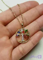 گردنبند استیل طرح درخت