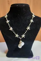 گردنبند ستاره دریایی و صدف طبیعی