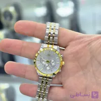ساعت مچی زنانه الگانس (Elegance) بند استیل دورنگ؛ تقویم‌دار و ضد آب