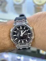 ساعت مچی مردانه جیشاک G-Shock ضد آب فلزی صفحه مشکی اسپرت