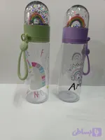 بطری شیشه ای طرح رنگین کمان