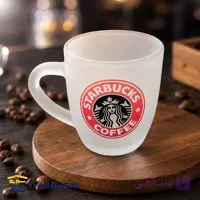 قهوه خوری طرح استارباکس شیشه مات
