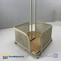 جا دستمال رولی ارکیده عروس نوین رنگ کرم