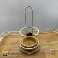جاقاشقی کنار اجاق مدل گرد رنگ کرم